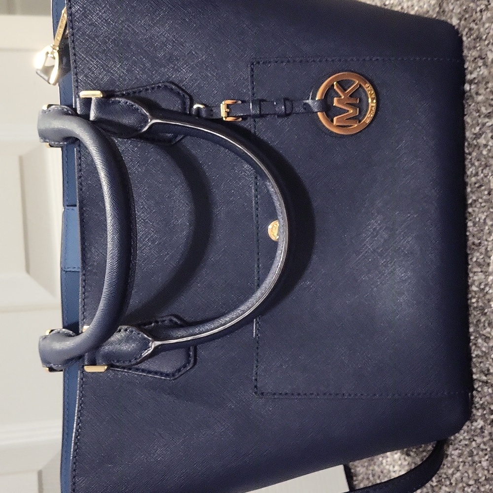 Blue Michael Kors Purse